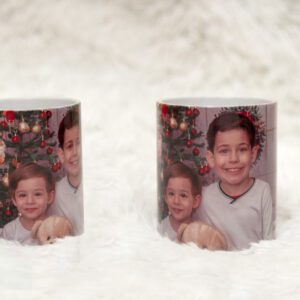 Caneca de cerâmica branca